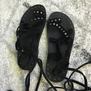 Steve Madden suede gladiator flat sandal